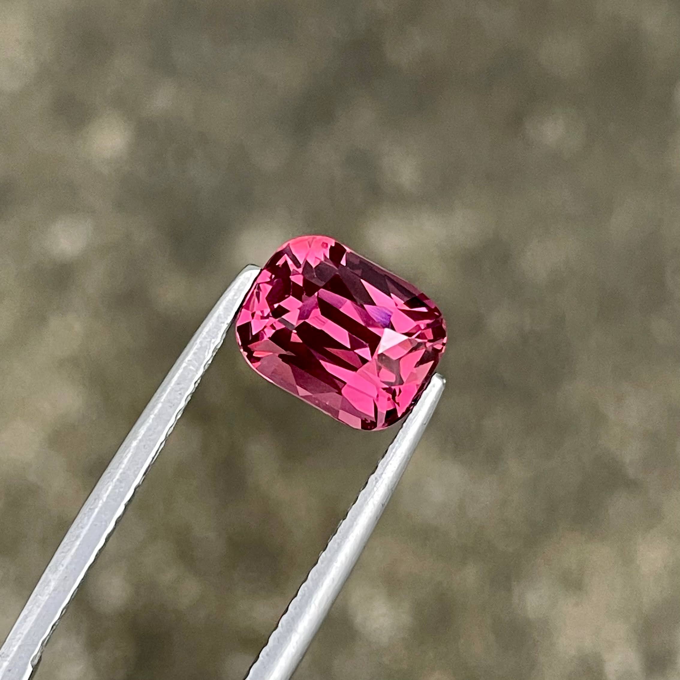 3.57 Carats Peachy Pink Spinel Stone