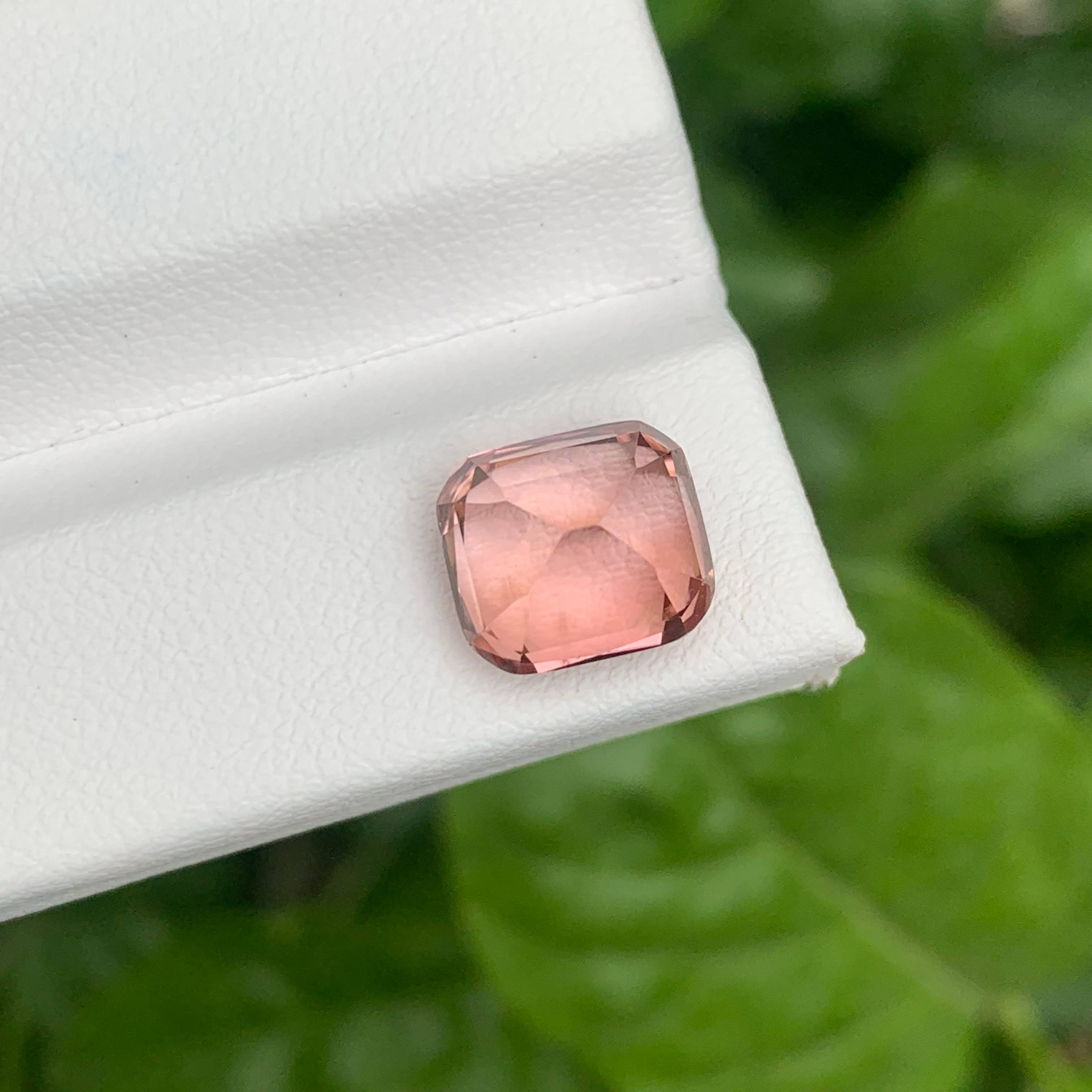 4.35 Carat Pink Tourmaline Cushion Gem