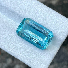 11.20ct Deep Blue Aquamarine Cushion Cut