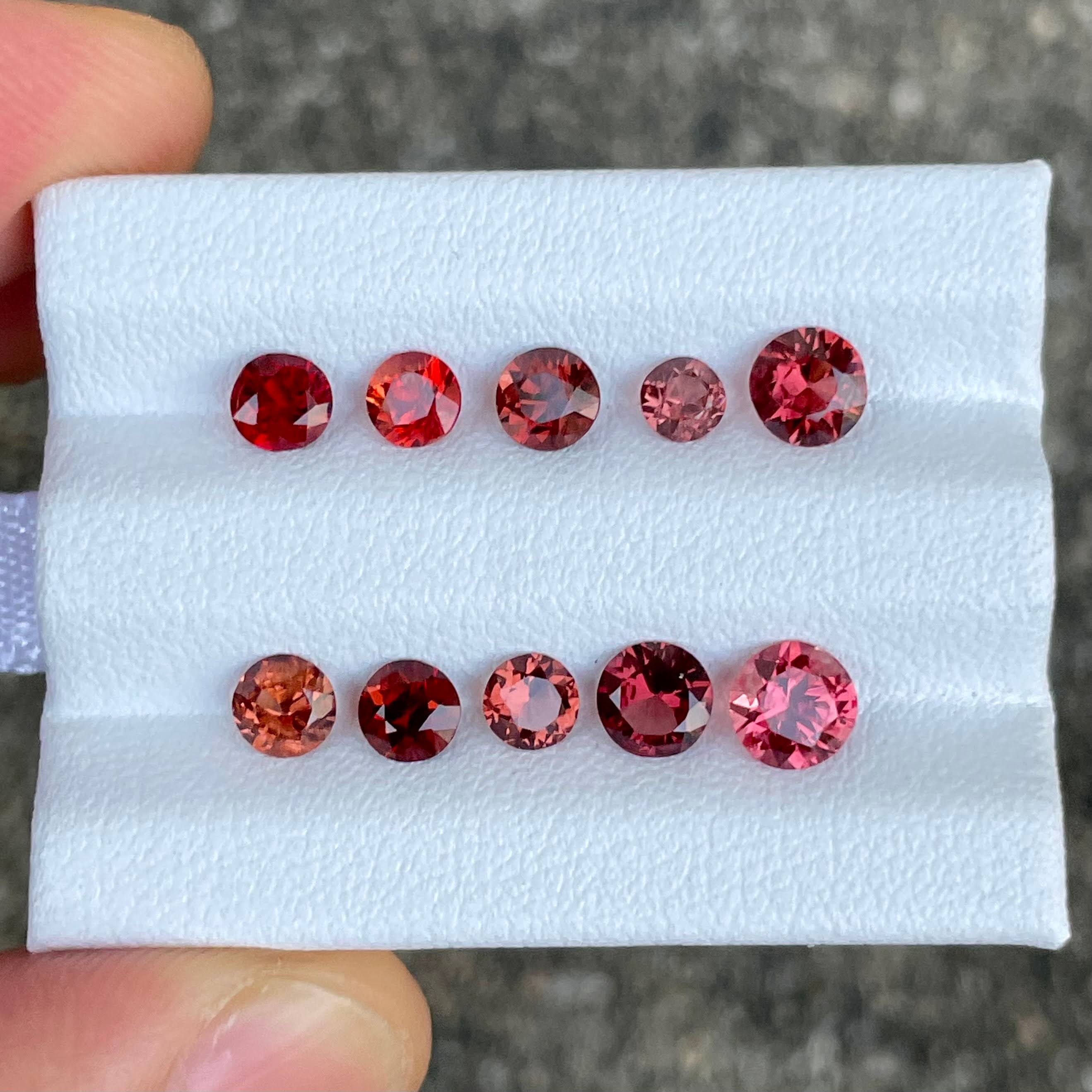 3.89 carats 10 Piece Spinel Gems Lot 