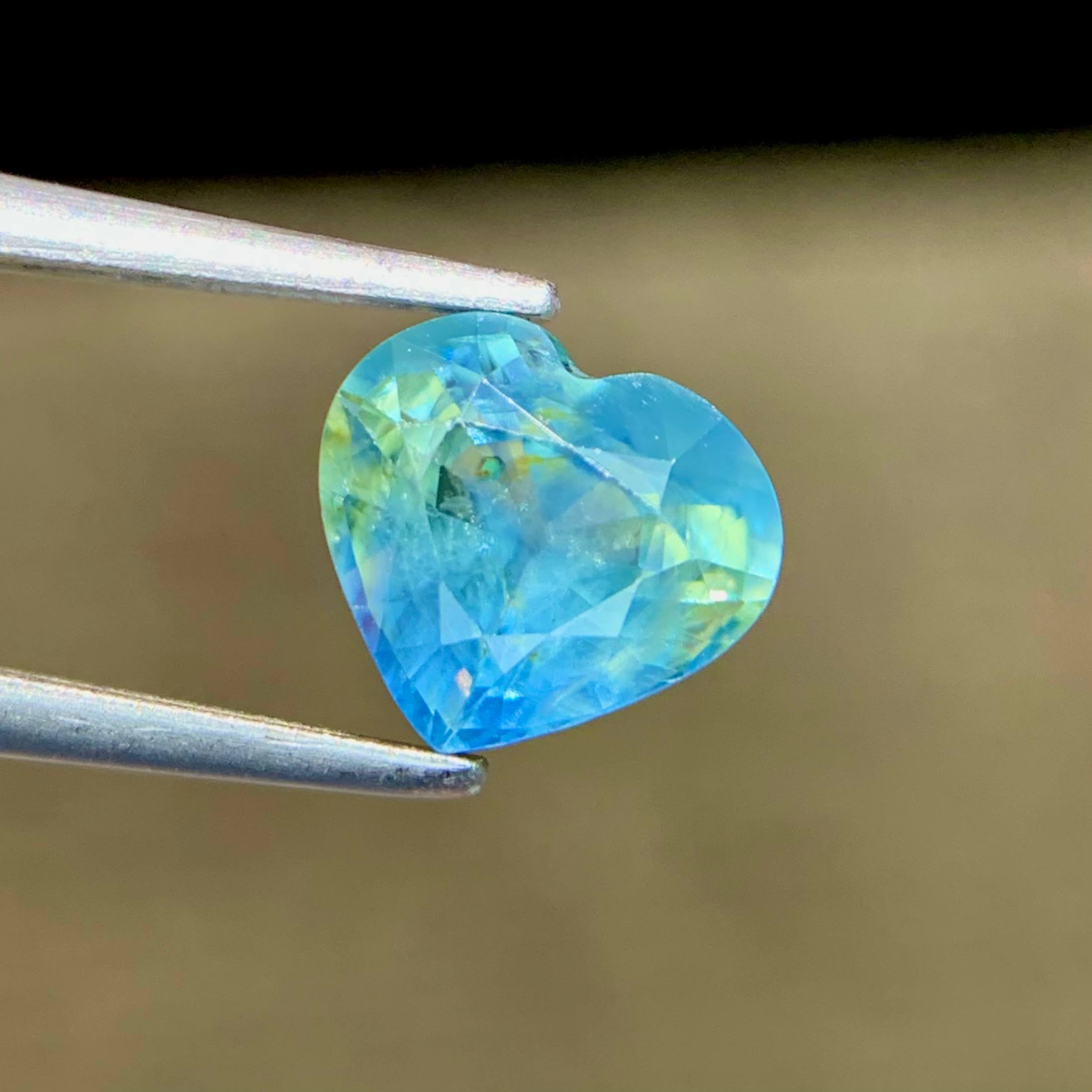 1.57ct Natural Parti Sapphire Heart