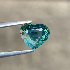 1.58ct Natural Teal Sapphire Heart