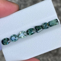 3.37 Carats Teal Sapphire Gems Lot