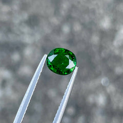 1.39 Carat Deep Green Tsavorite Garnet 