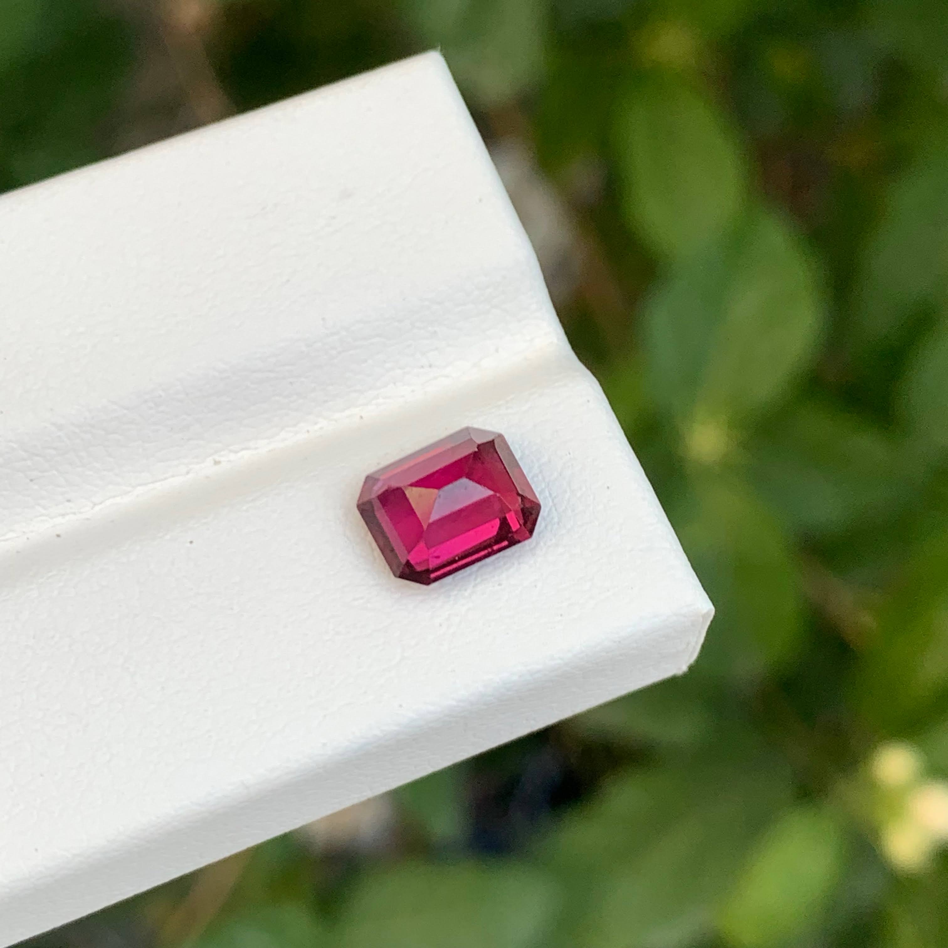 2.10 Carat Umbalite Garnet Emerald Cut