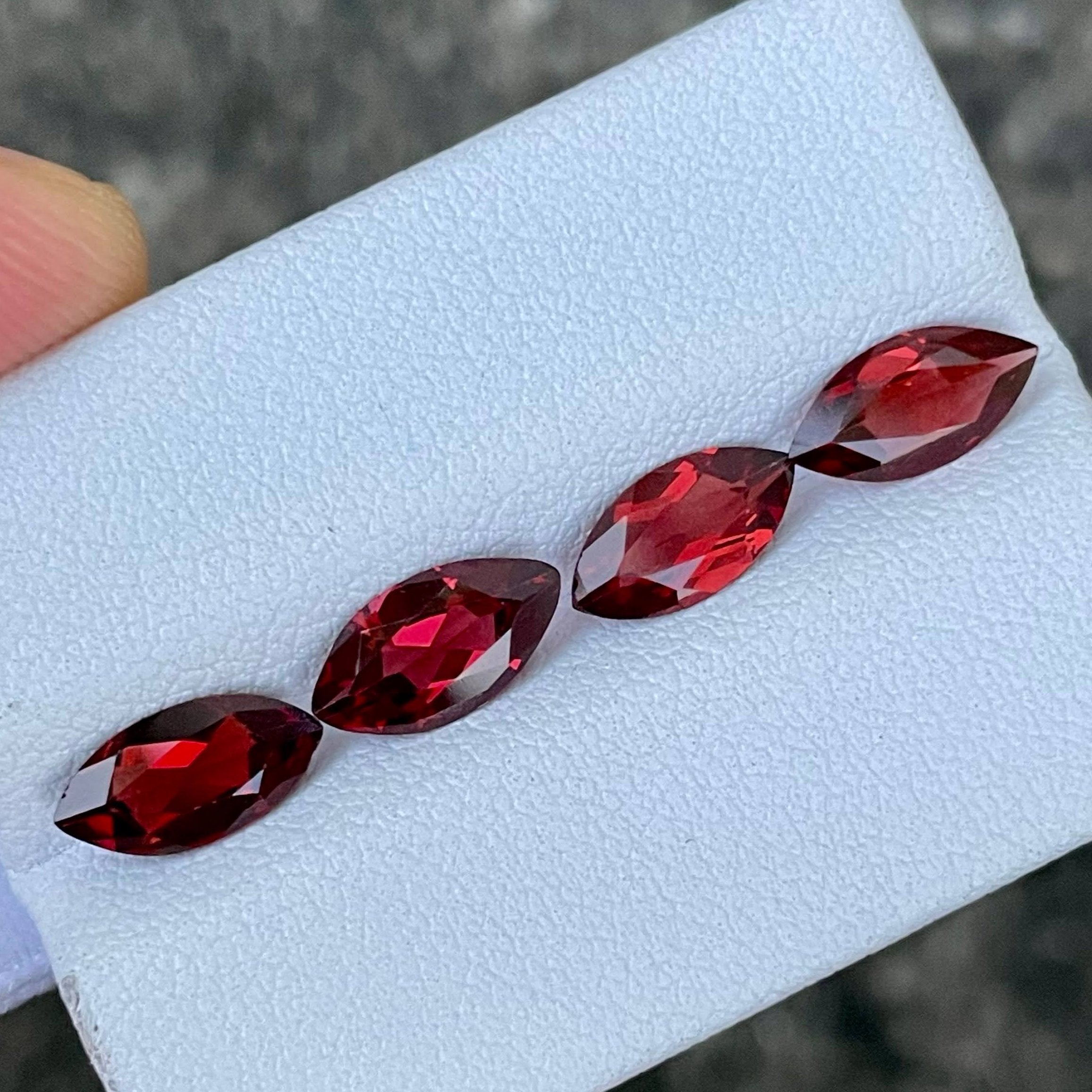 4.20 Carat Rhodolite Marquise Garnets 