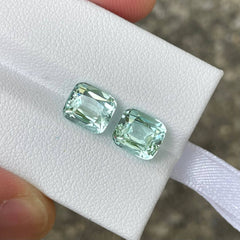 5.04 Carats Sea Foam Tourmaline Pair