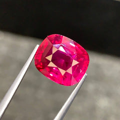 6.04ct No Heat Ruby Cushion Cut