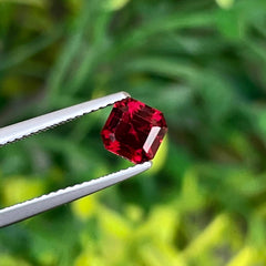 1.40 Carats Deep Red Garnet Stone