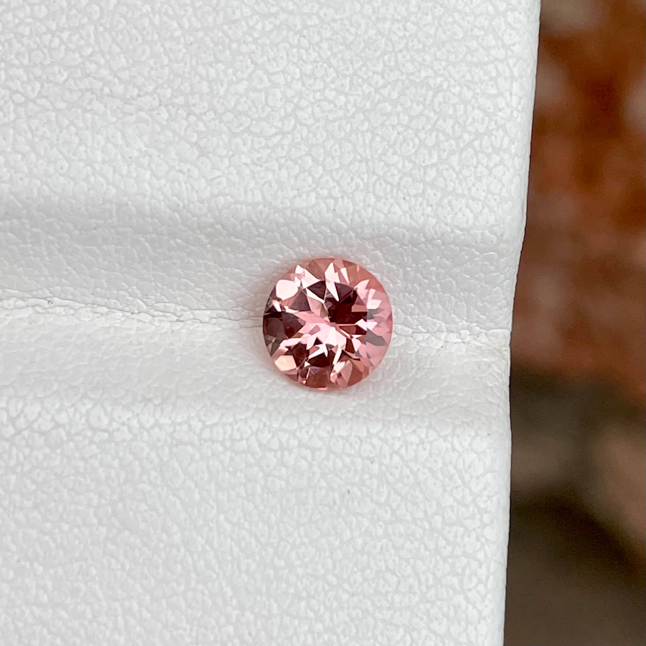 0.85 Carat Pink Tourmaline Round Cut