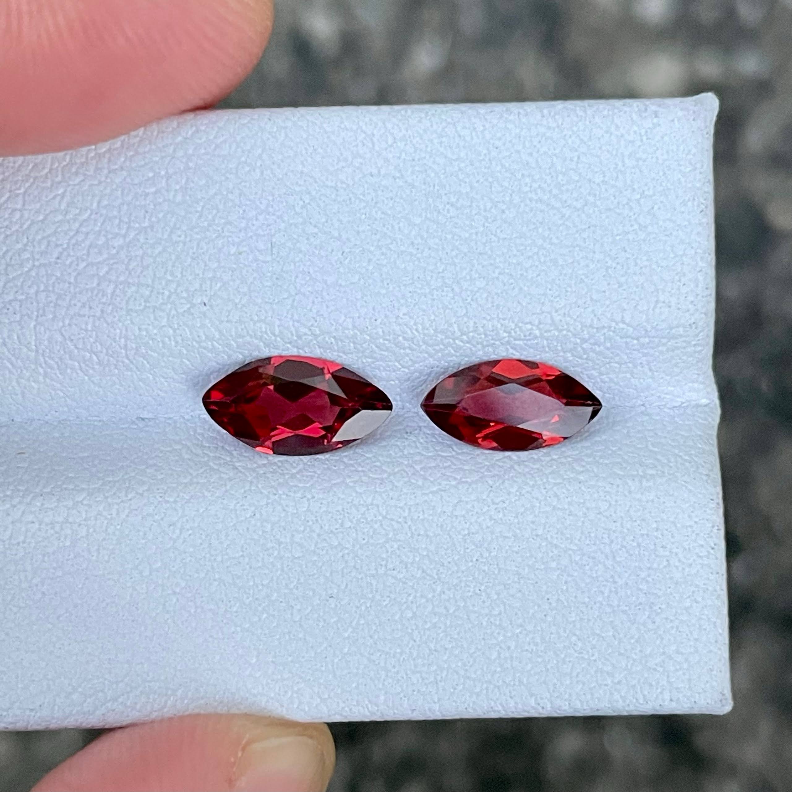 2.10 Carat Rhodolite Marquise Garnets