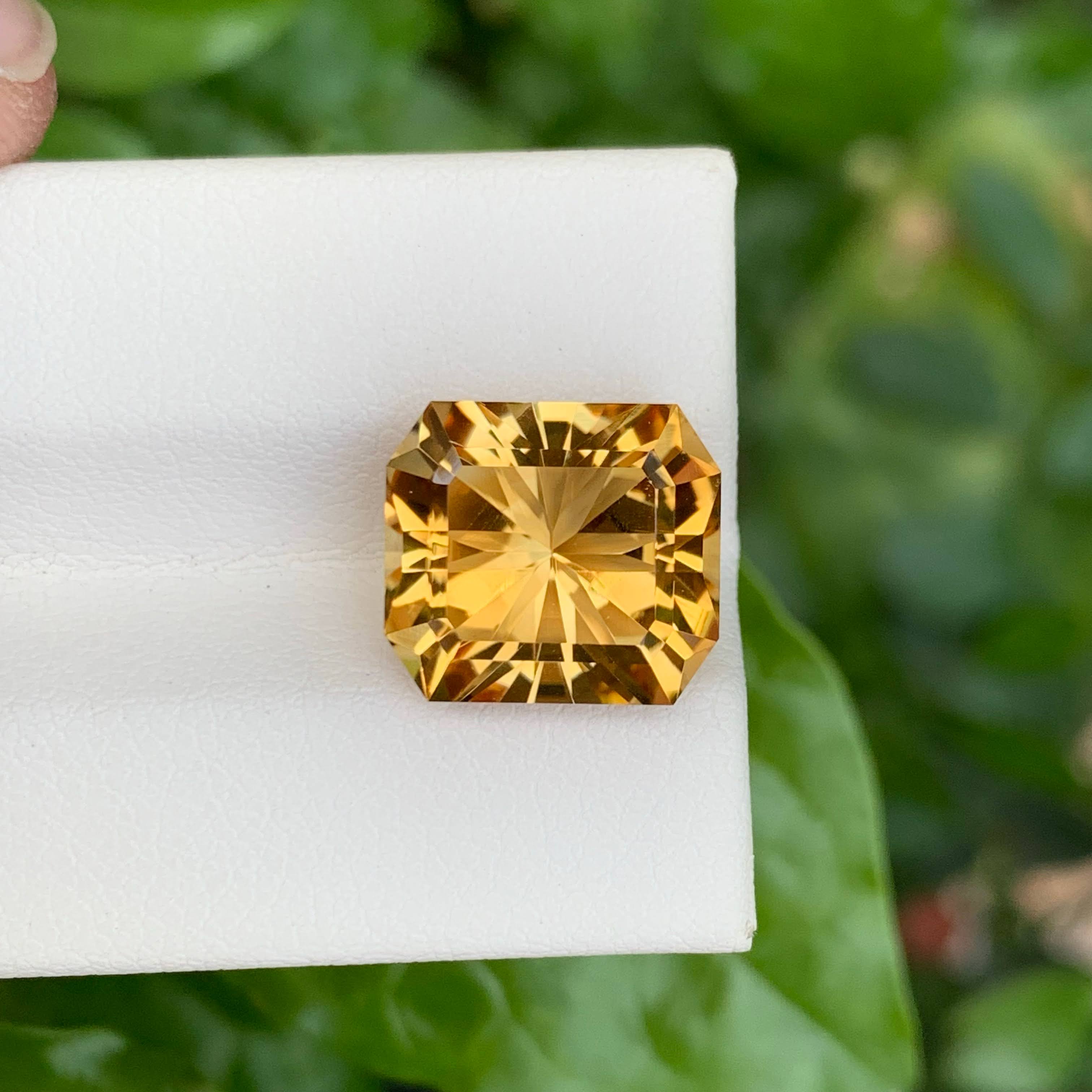 6.40 Carats Custom Precision Citrine