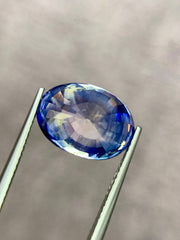 10.04ct Bicolor Parti Sapphire Oval Cut