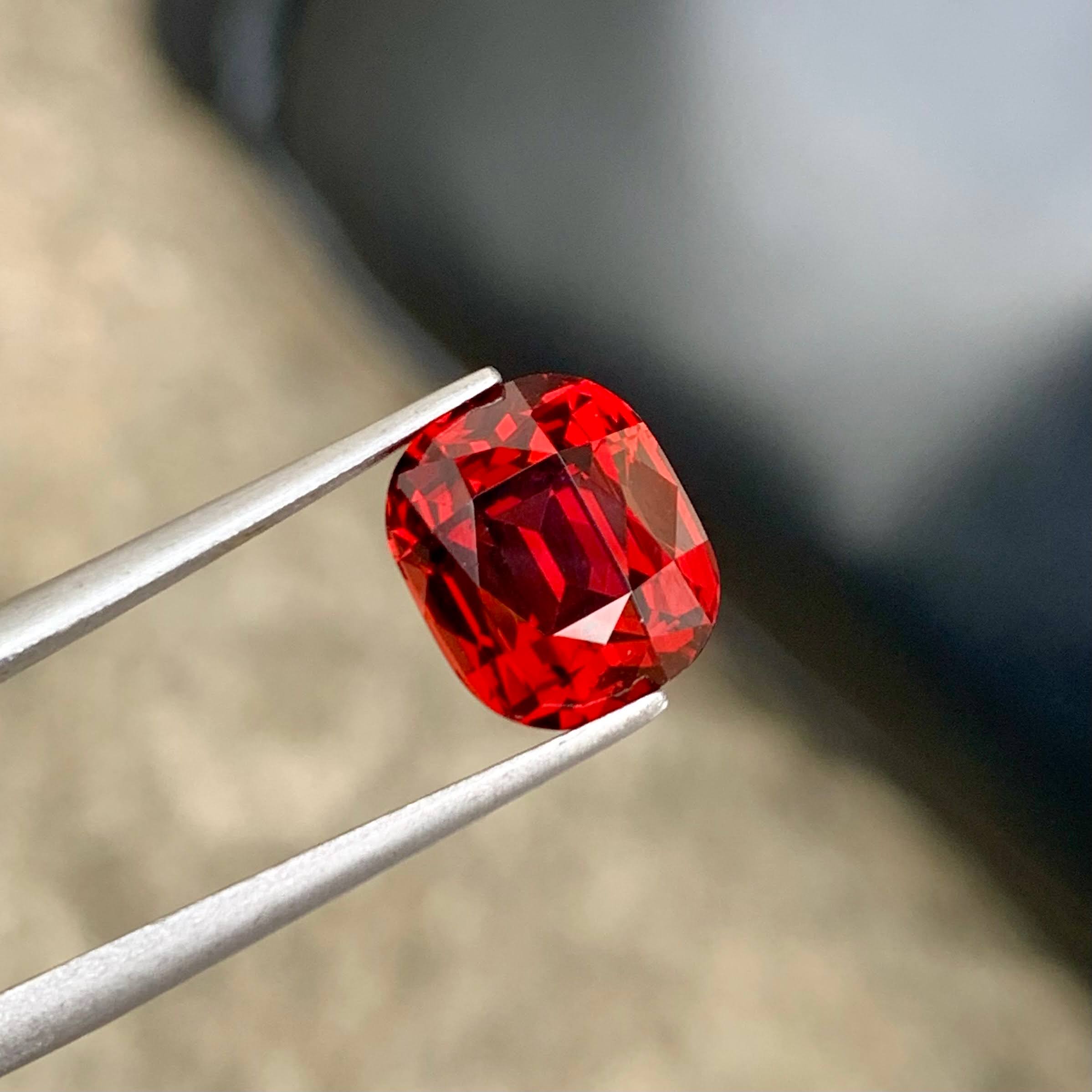 5.93Ct Bright Red Garnet