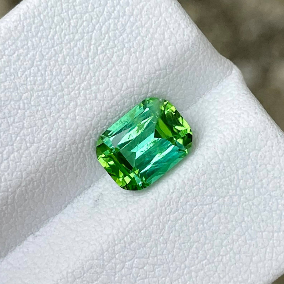 1.71 Carat Mint Green Tourmaline Stone