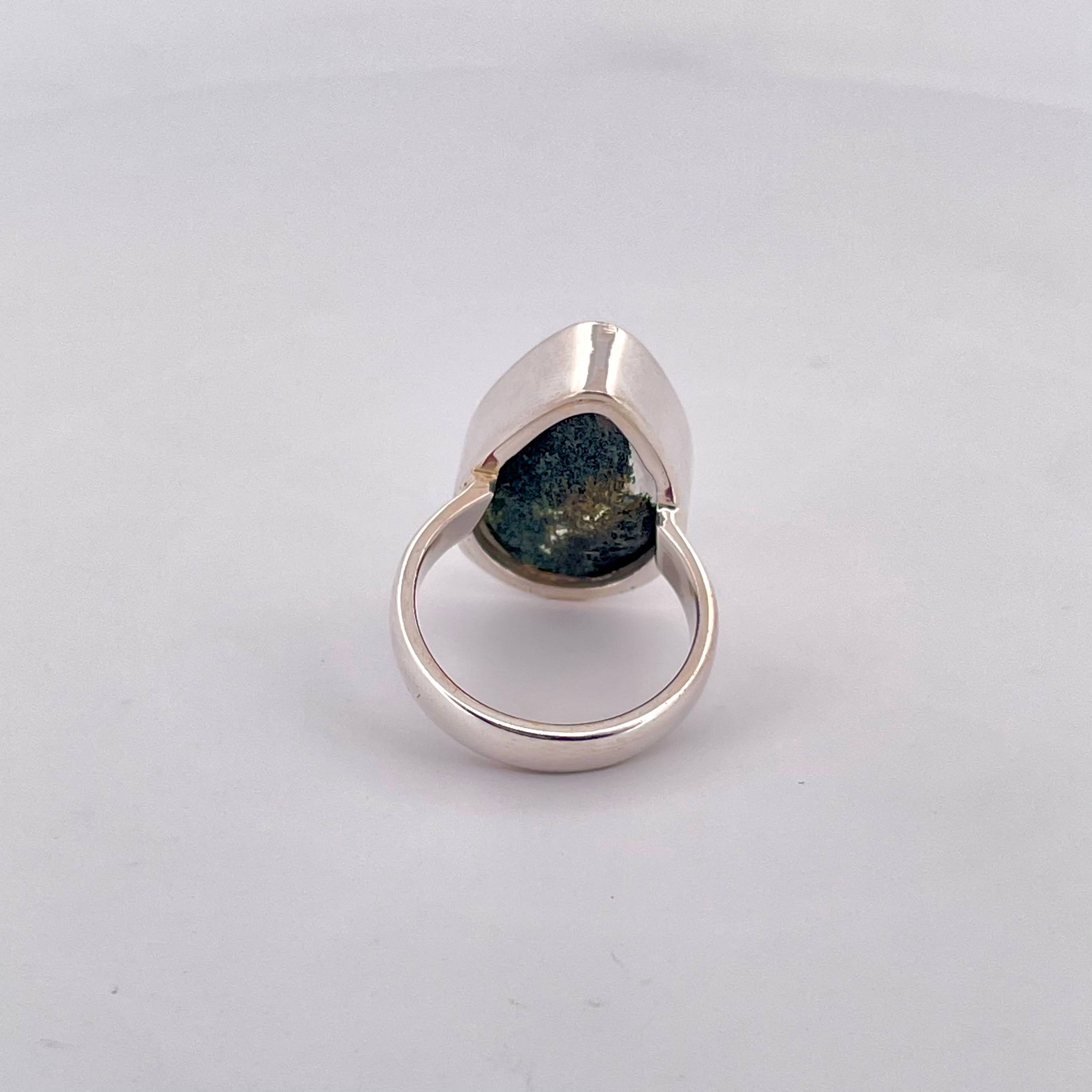 Handmade Rutile Quartz Silver Ring