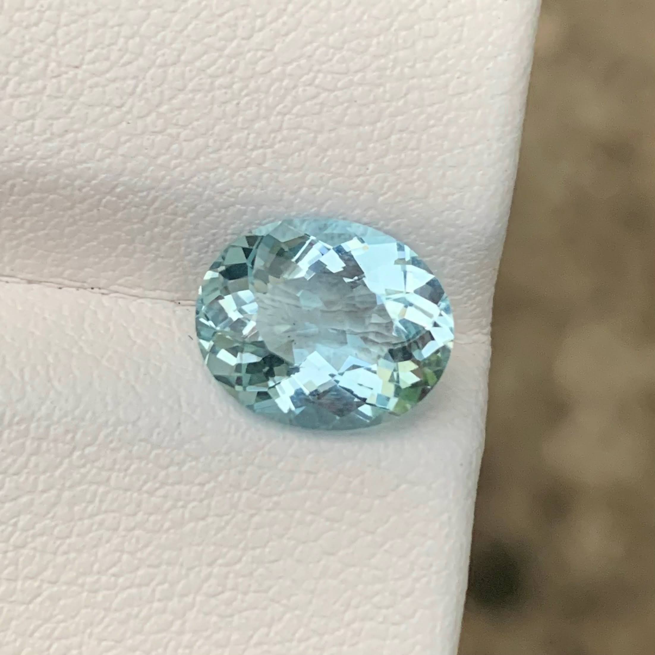 2.48ct Sky Blue Aquamarine Oval Cut 