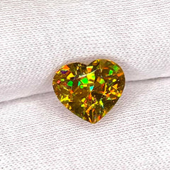 5.30 Carats Heart Cut Sphene Gemstone