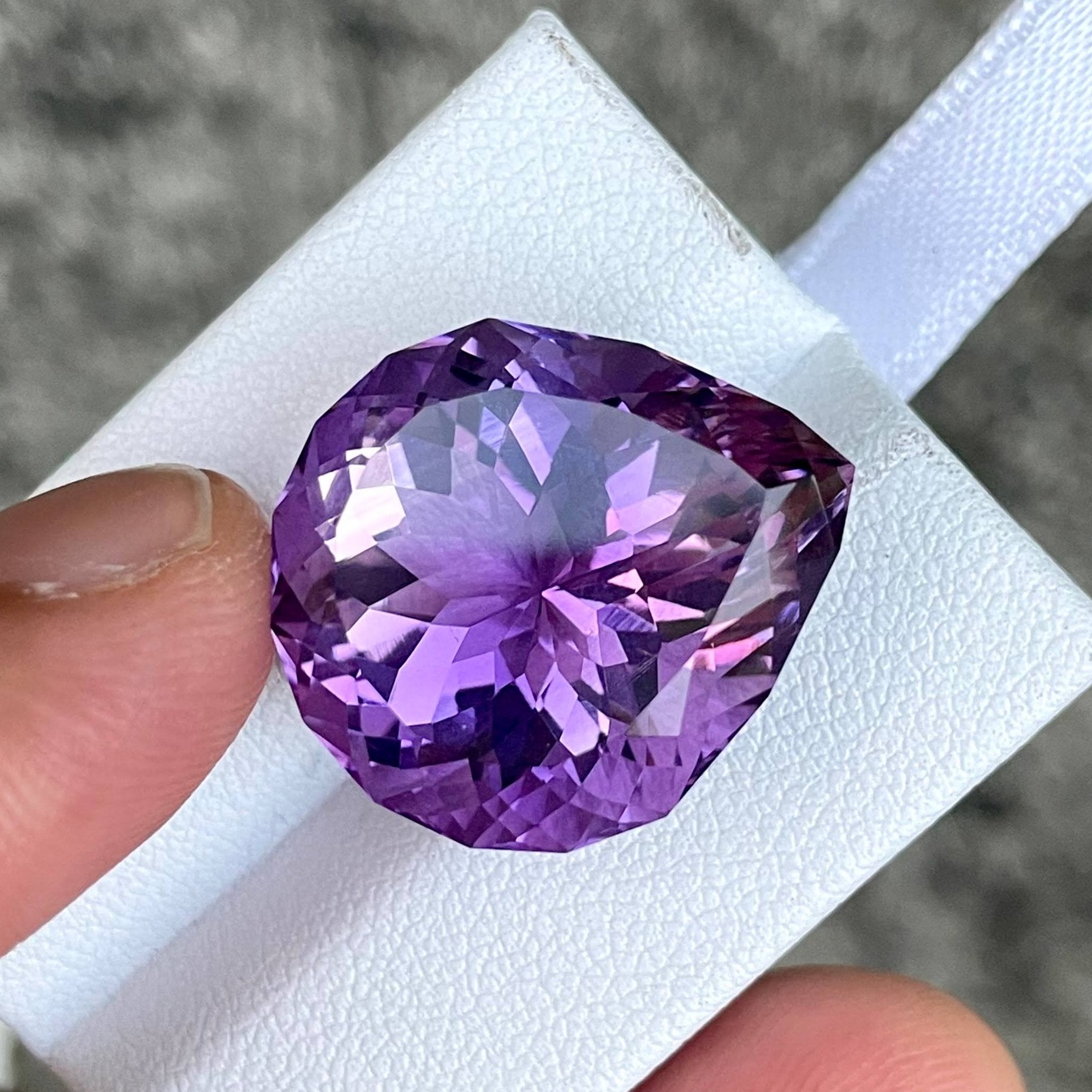 25 Carat Amethyst Stone Pear Cut