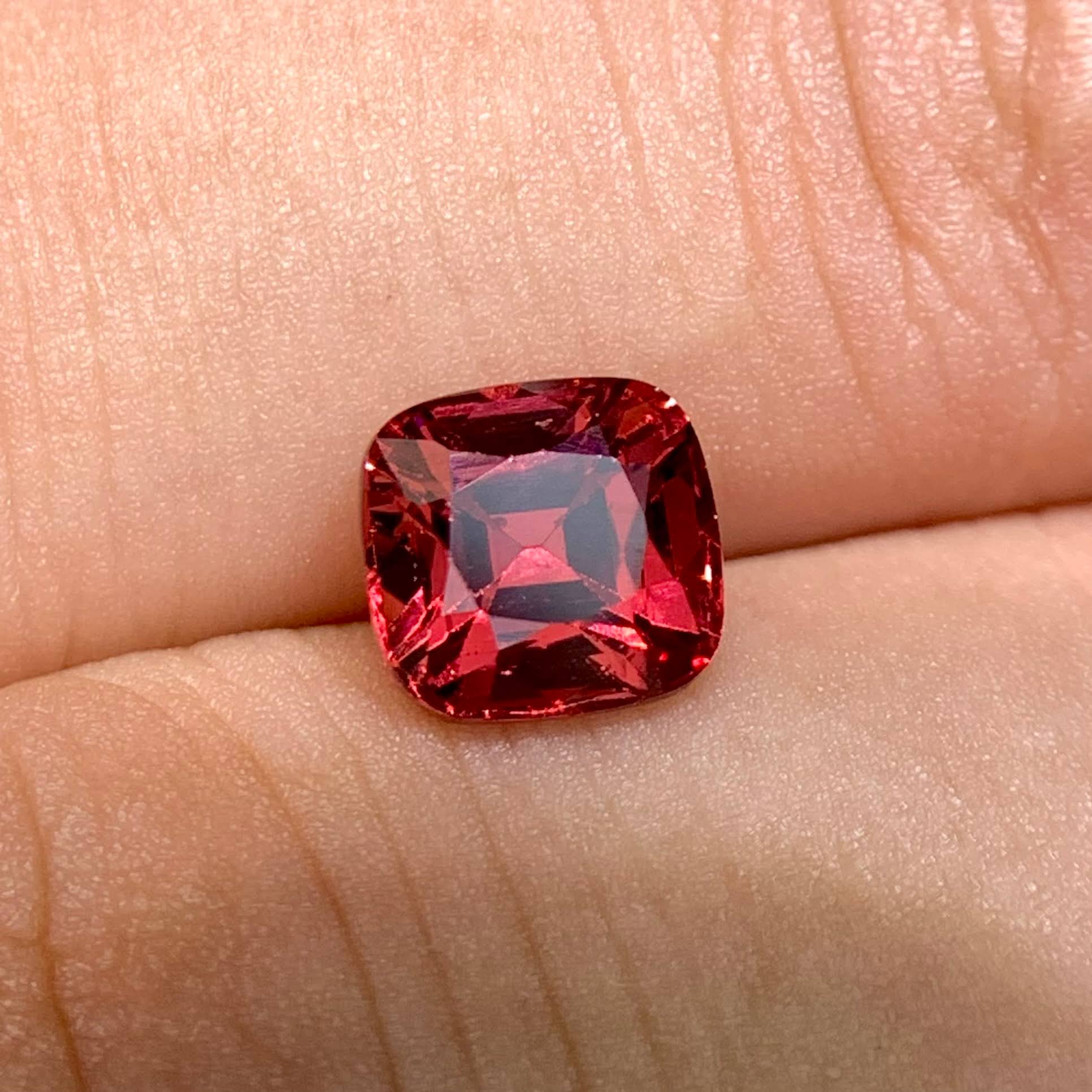1-91-carats-tanga-mine-orange-red-garnet-cushion-faceted-tanzania