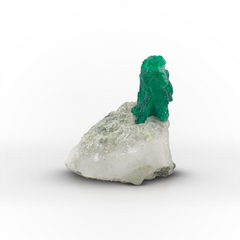 Standing Emerald Crystal On Matrix