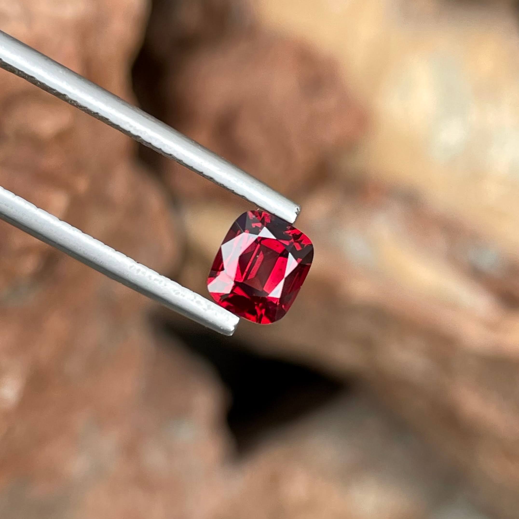1.15 Carats Red Burmese Cushion Spinel