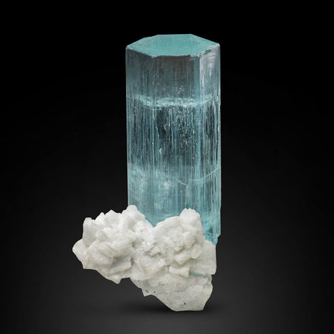 Aquamarine Crystal with Albite