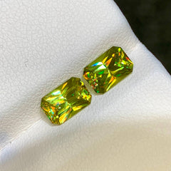 2.60ct Fire Rainbow Sphene Pair