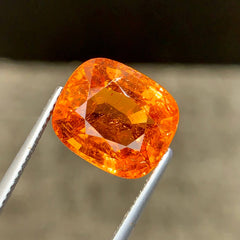 12.77ct Mandarin Garnet Cushion Cut
