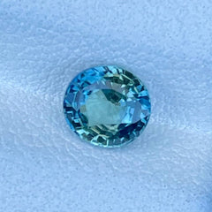 1.02ct Untreated Teal Sapphire Oval Faceted