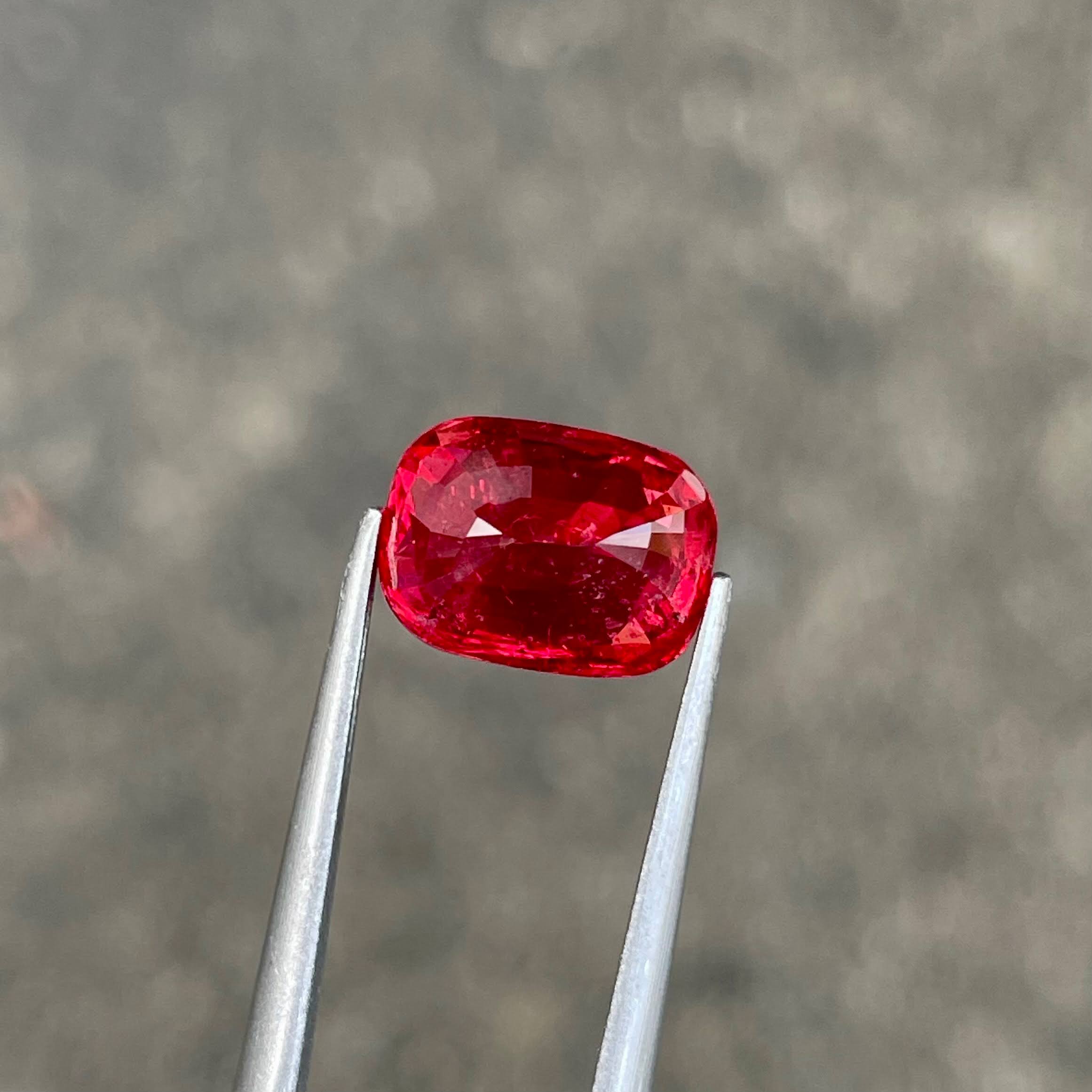 4.01 Carats Orange Red Burmese Spinel