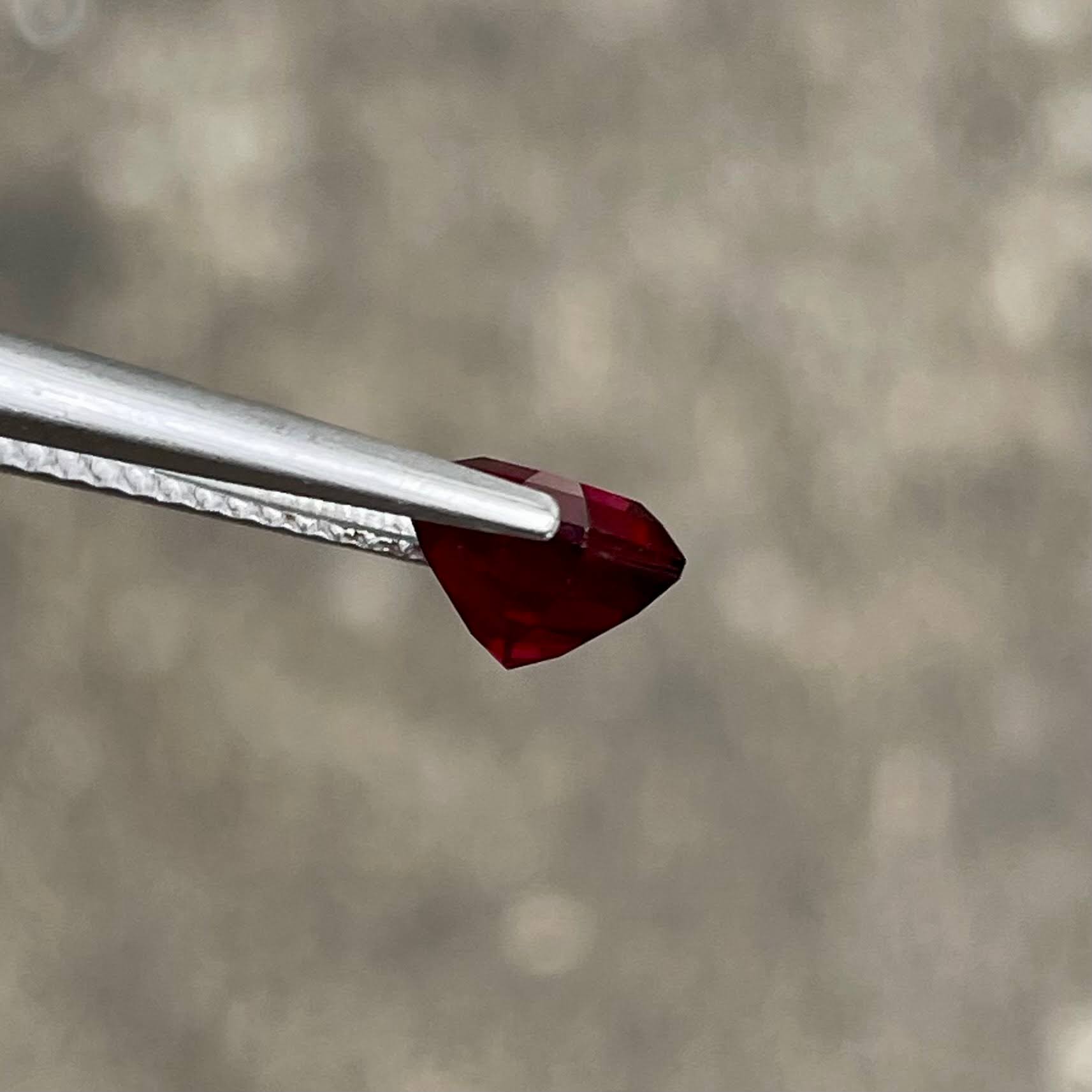 1.68 Carats Vibrant Red Garnet Stone