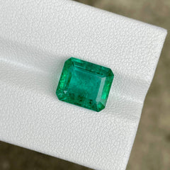 4.16 Carat ICA Certified Green Emerald 