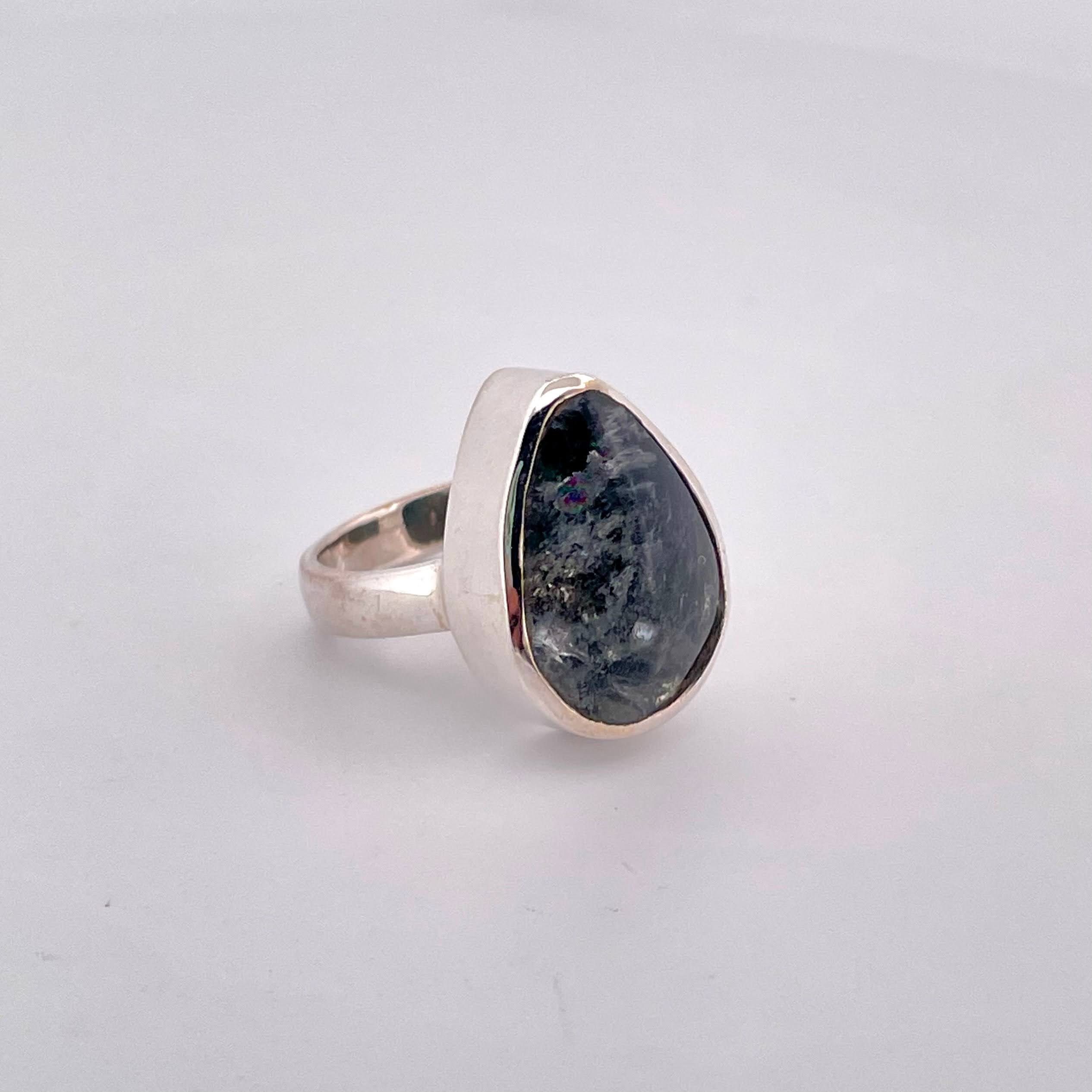 Handmade Rutile Quartz Silver Ring