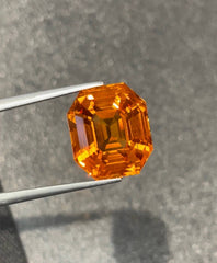 16.18 Carats Certified Orange Sapphire