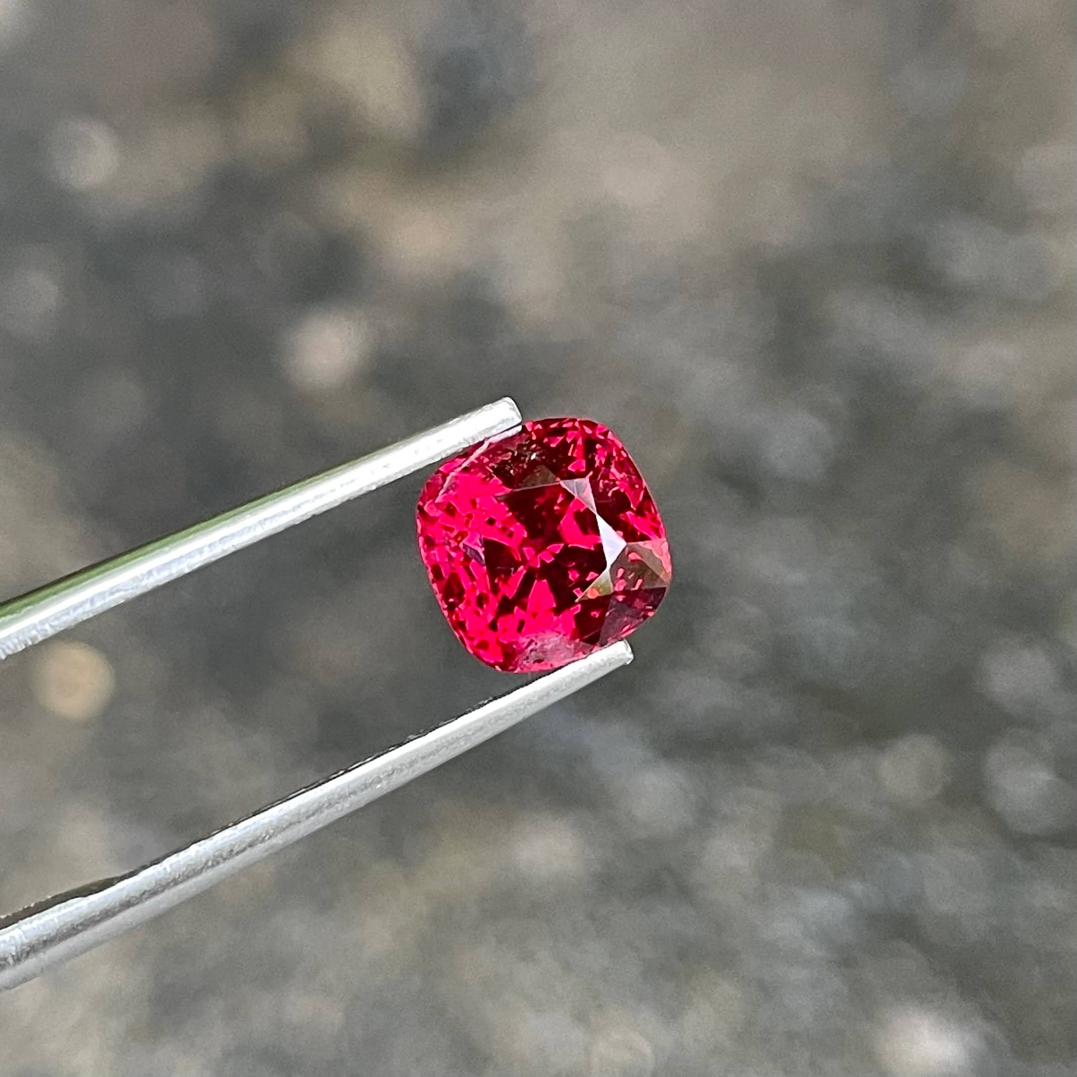 2.20 Carats Red Spinel Cushion Stone