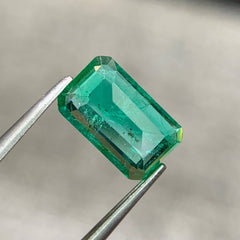 1.51 Ct Natural Zambian Emerald Emerald Cut