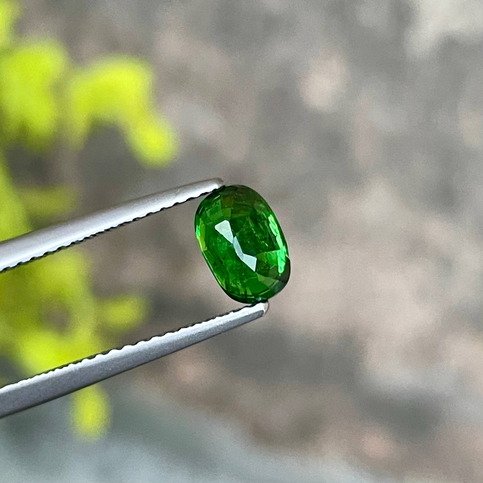 1.30 Carats Cushion Tsavorite Garnet
