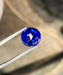 10.08 Carat Royal Blue Round Sapphire