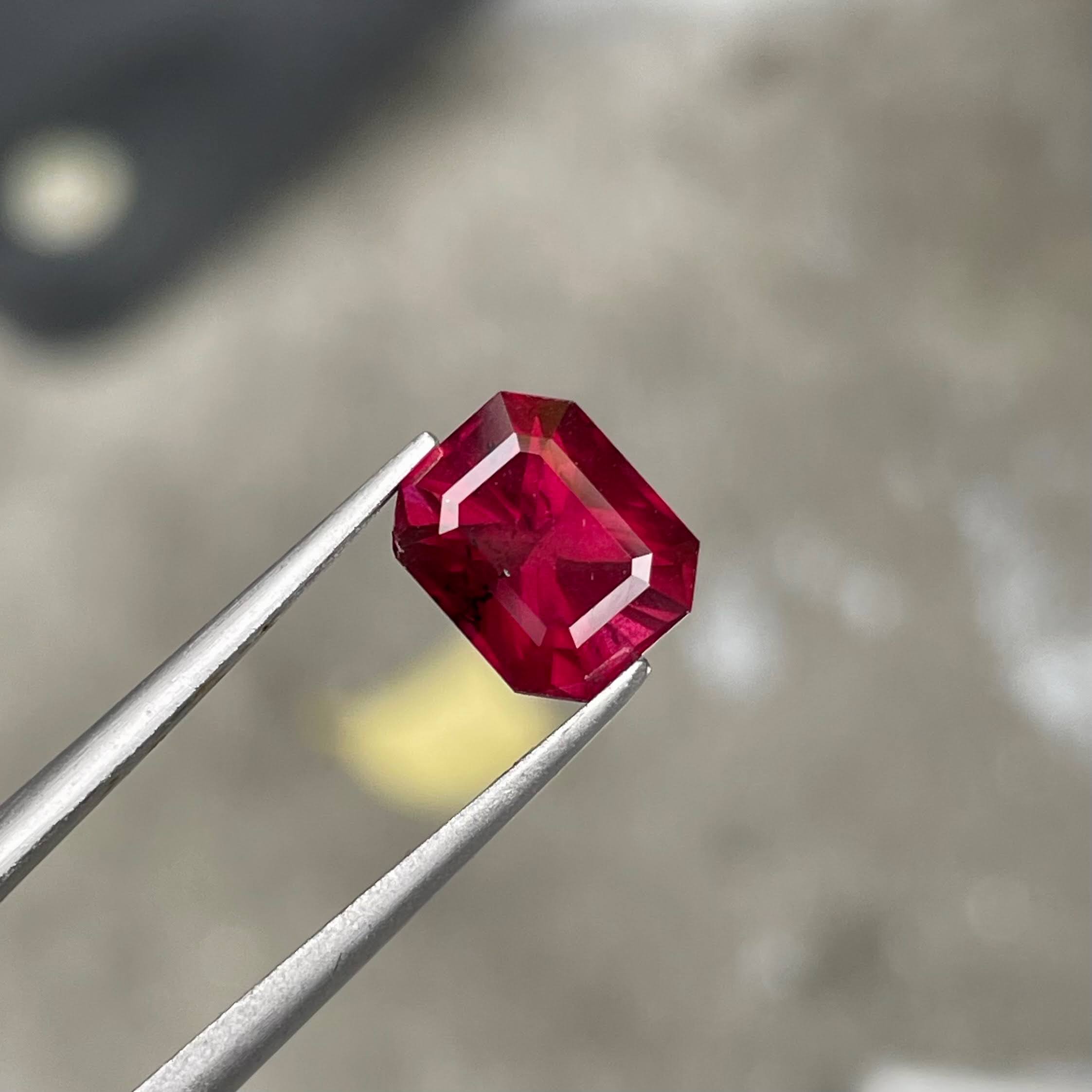 3.12 Carats Deep Red Garnet