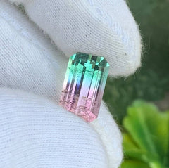 7.10 Carats Bi Color Tourmaline Stone