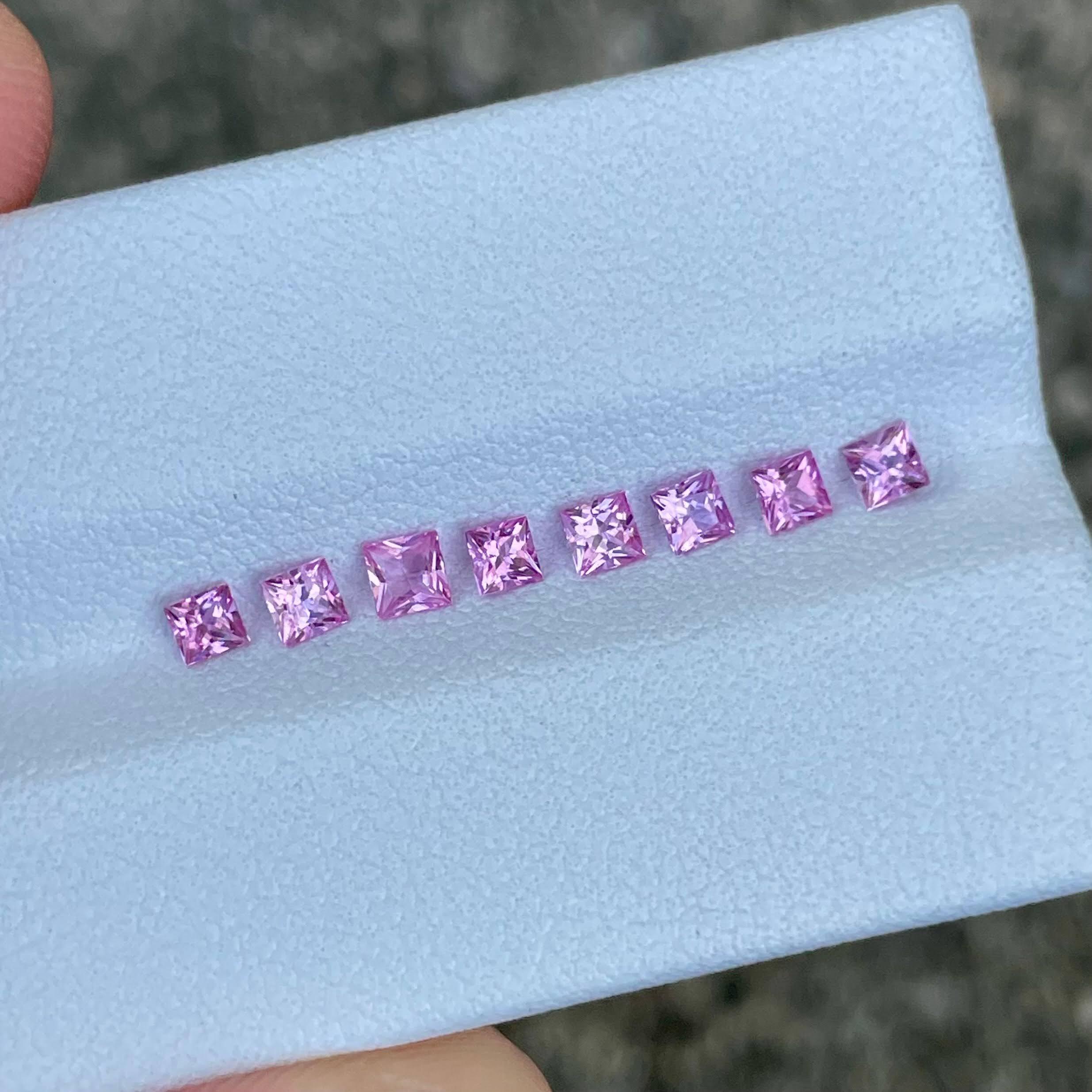 1.01 carats 8 Piece Pink Spinel Lot