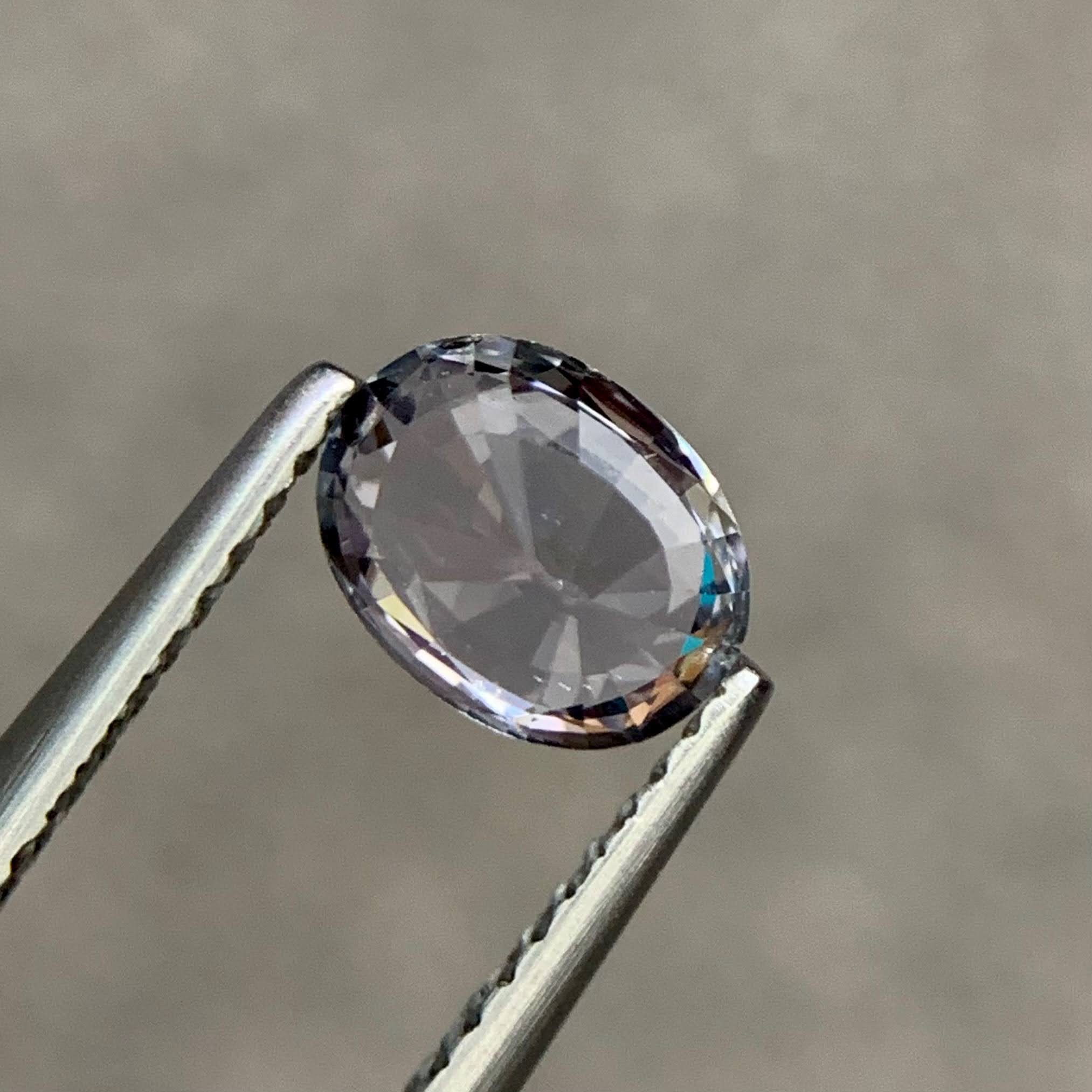1.37 Ct White Sapphire Oval Cut
