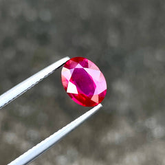 2.02 Carat No Heat Ruby Stone Oval Cut 