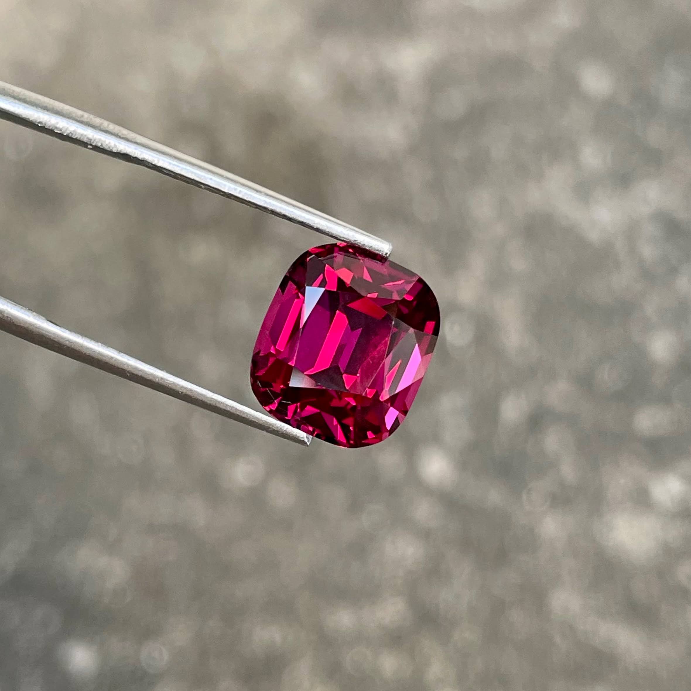 8.03 Carat Pinkish Red Garnet Stone