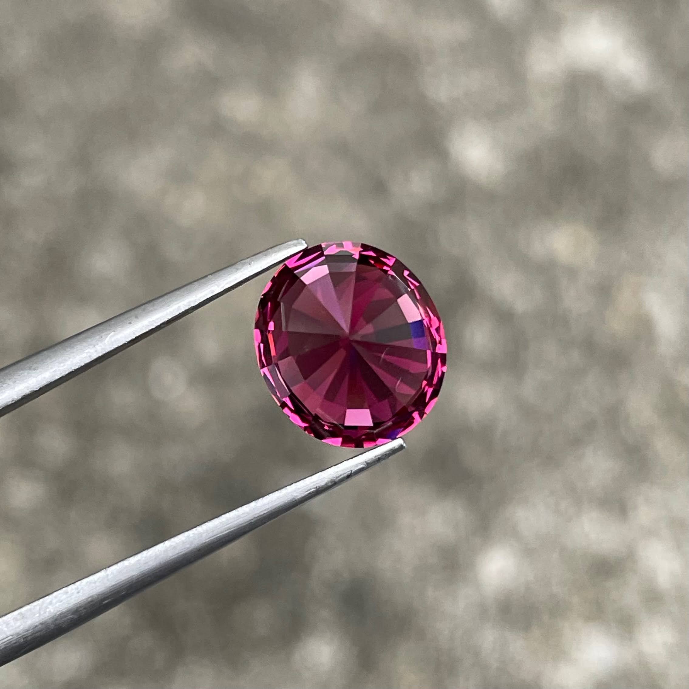 4.26 Carat Reddish Pink Garnet Stone