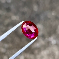2.02 Carat No Heat Ruby Stone Oval Cut 