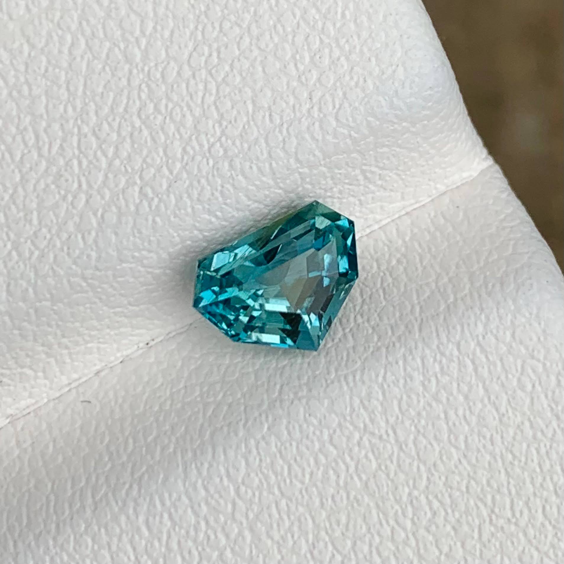1.18ct Deep Blue Aquamarine Custom Cut