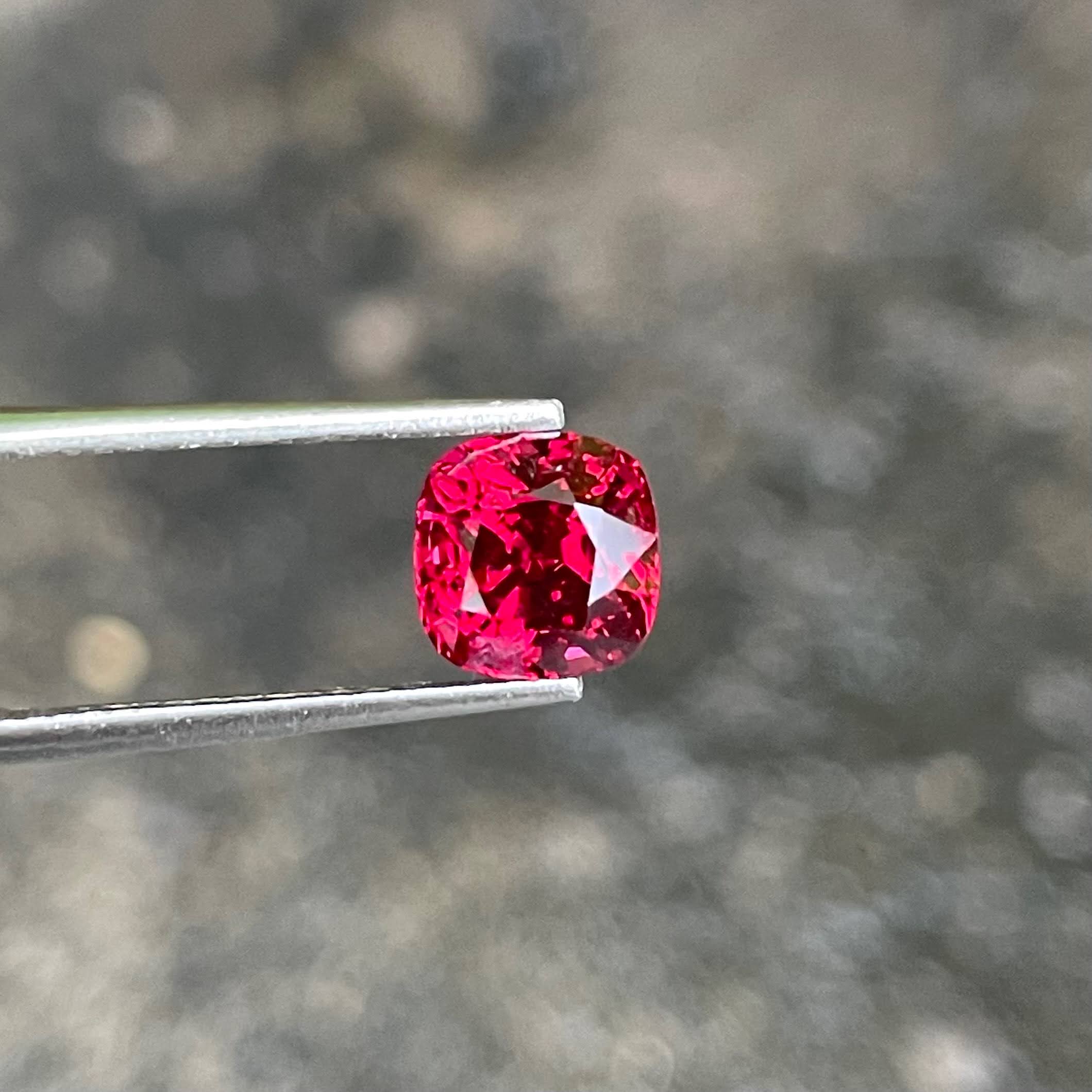 2.20 Carats Red Spinel Cushion Stone