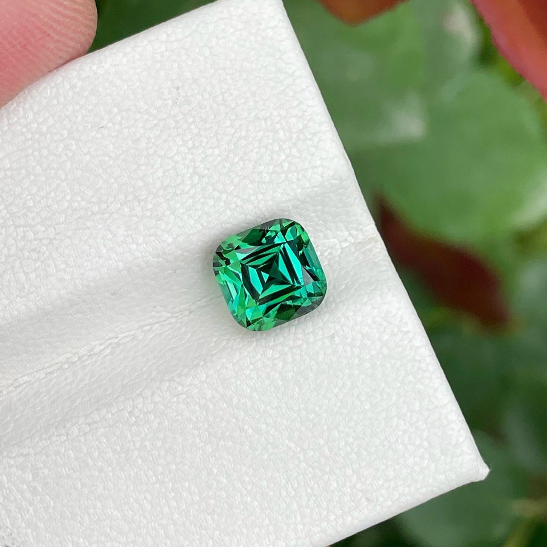 3.25 Carats Greenish Blue Tourmaline